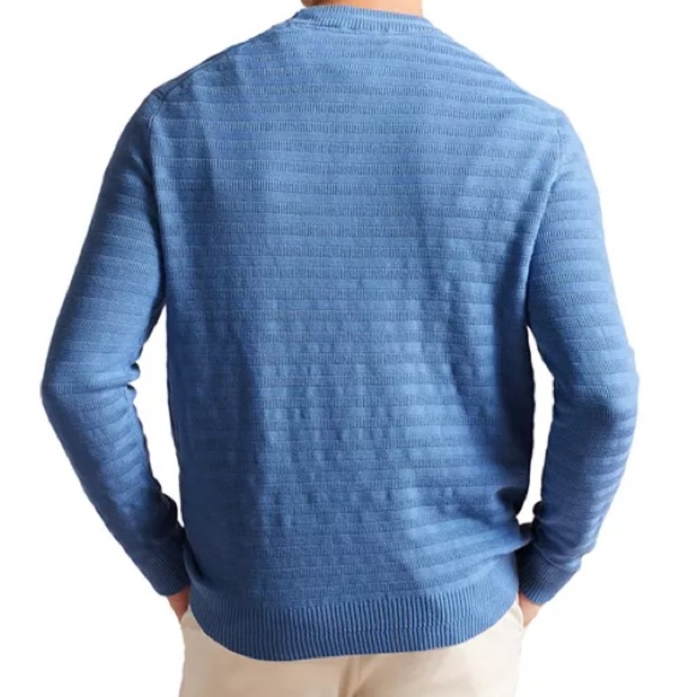 Ted Baker Men UK6 London Sky Blue Crewneck Sweater - Picture 2 of 7